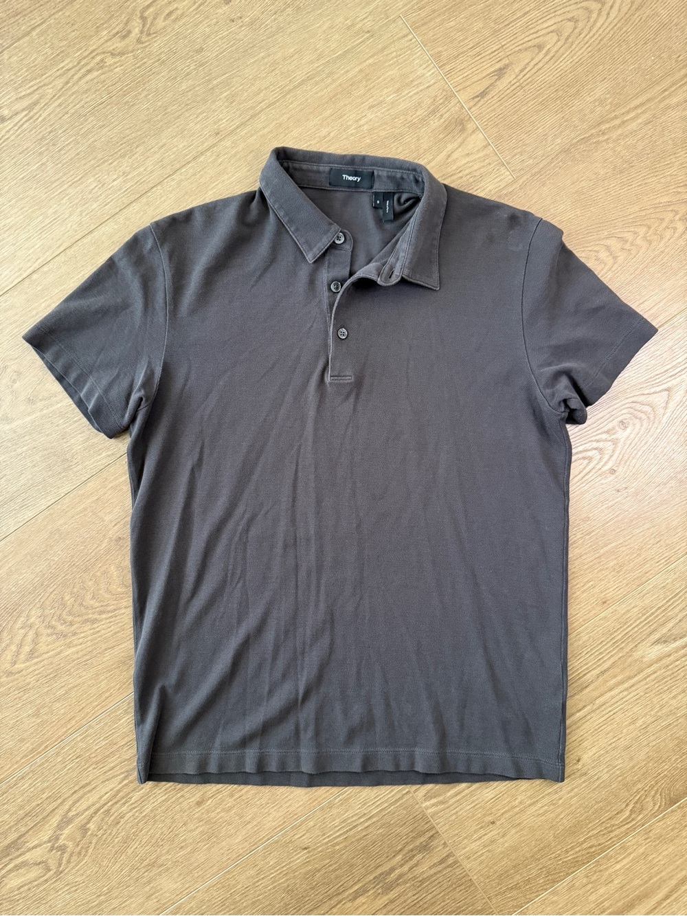THEORY Men’s Brown Short-Sleeve Polo
